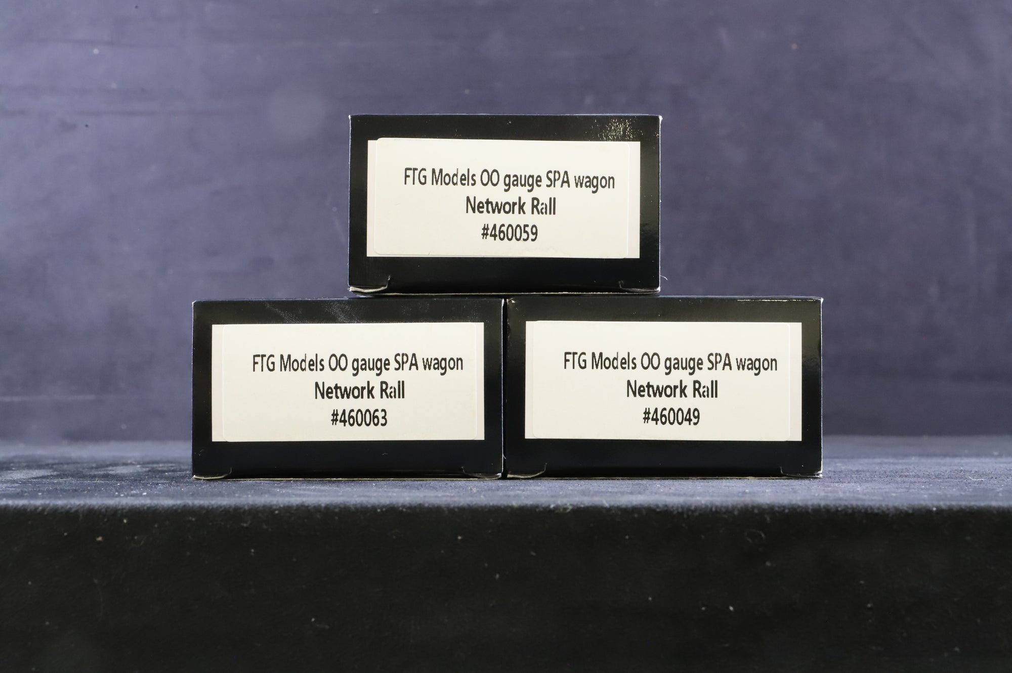 FTG Models OO Rake Of 3 SPA Wagons Network Rail