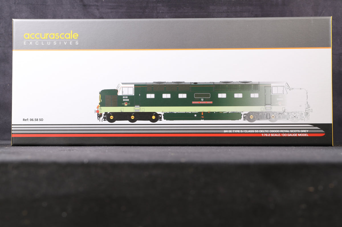 Accurascale OO ACC2790 Class 55 Deltic &#39;D9000&#39; BR Green Cantrail