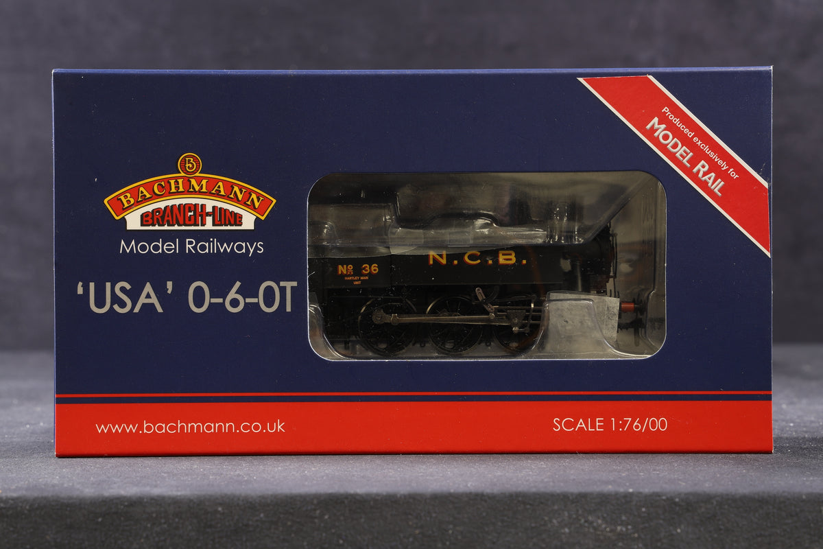 Bachmann OO MR-107 USA Class 0-6-0T &#39;36&#39; NCB Black, Excl. Model Rail