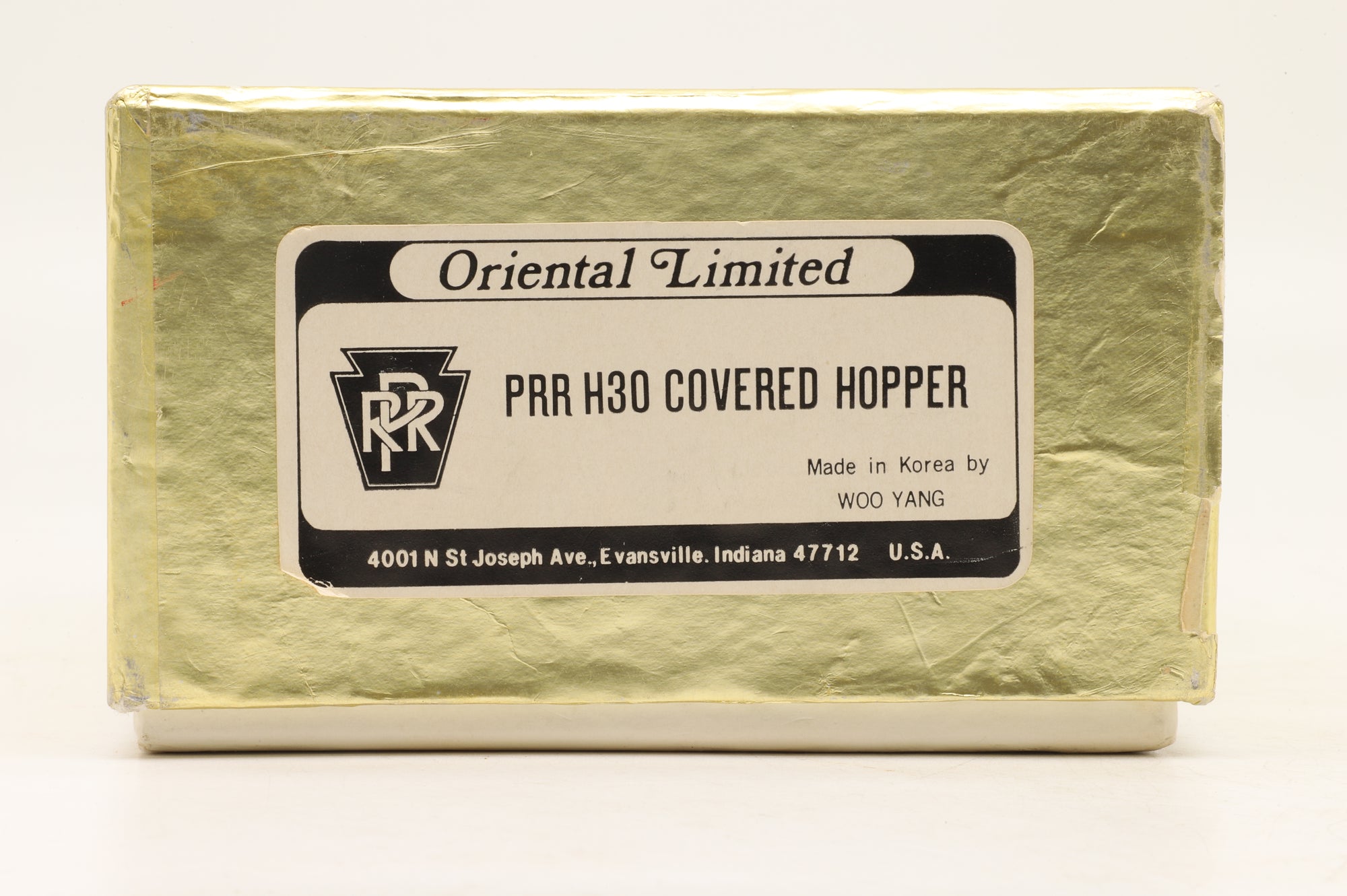 Oriental Limited HO Brass PRR H30 Covered Hopper Wagon Weathered Custom Painted