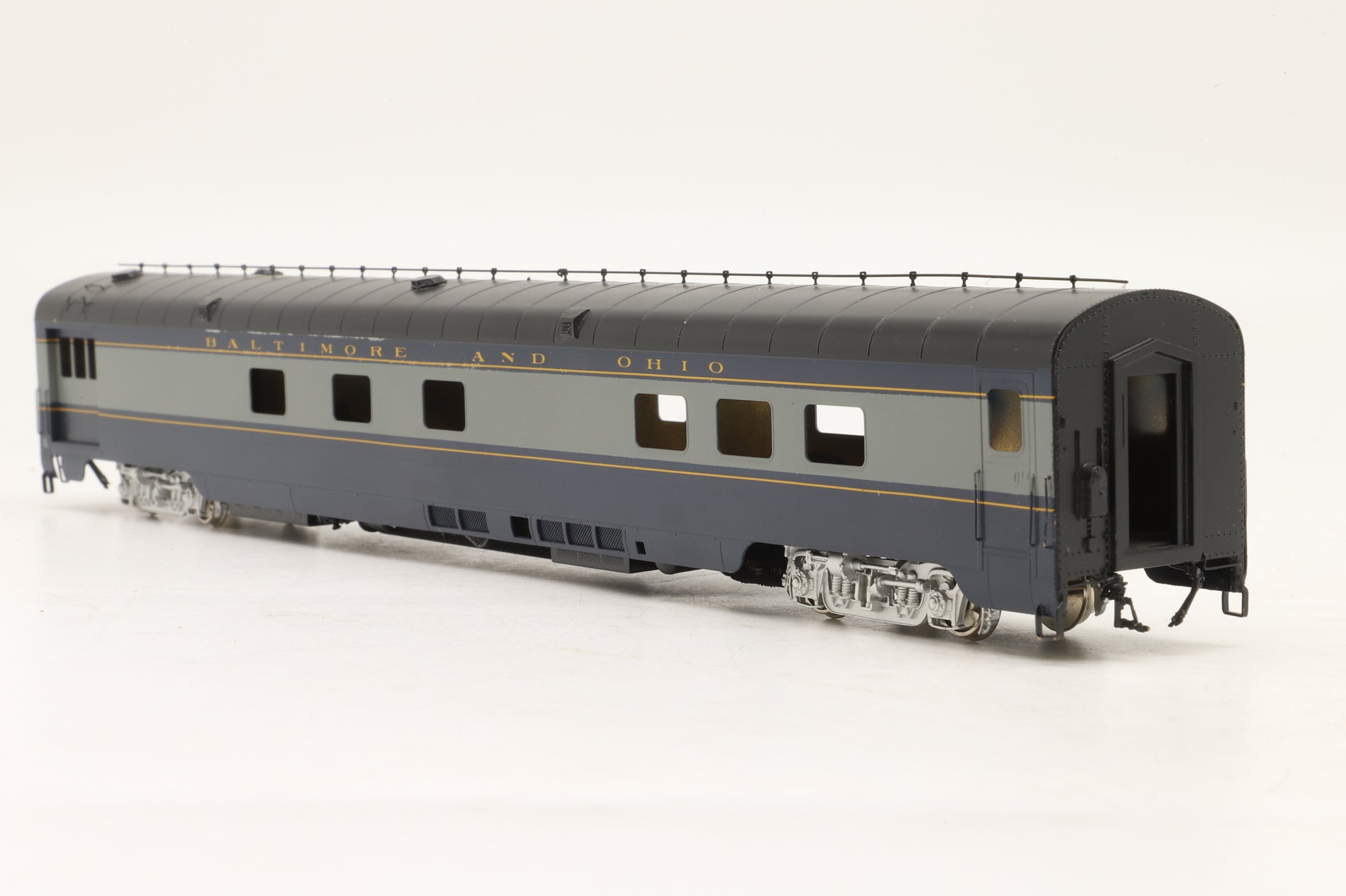 The Palace Car HO Brass B&O Baggage Car Factory Painted