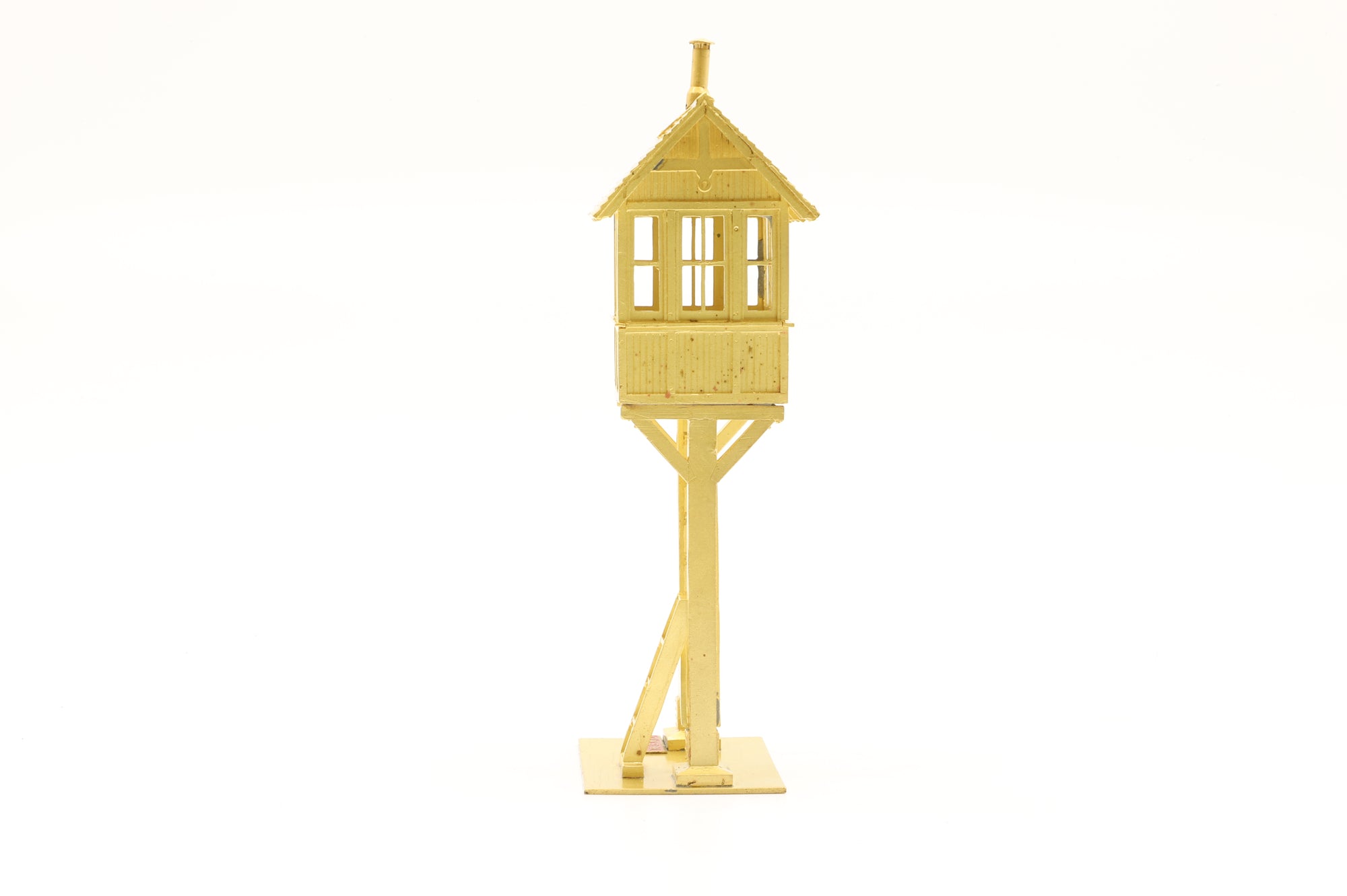 Overland Models HO Brass Elevated Crossing Shanty Unpainted