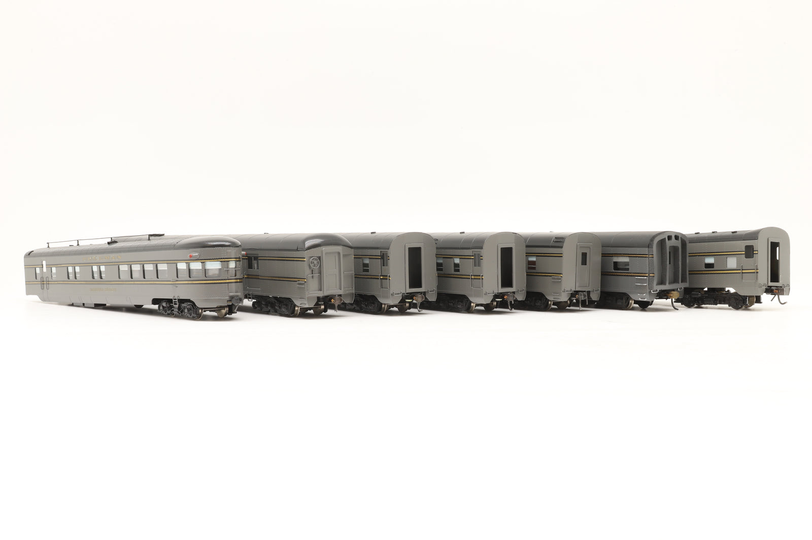 Oriental Limited HO Brass Rake of 7 The Forty-Niner Coaches