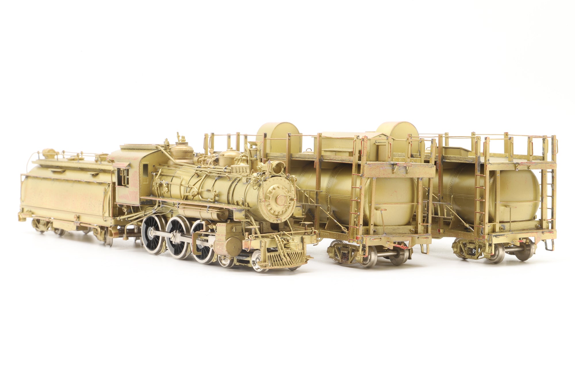Westside Model Co/Samhongsa HO Brass Southern Pacific Fire Train, Plain Brass