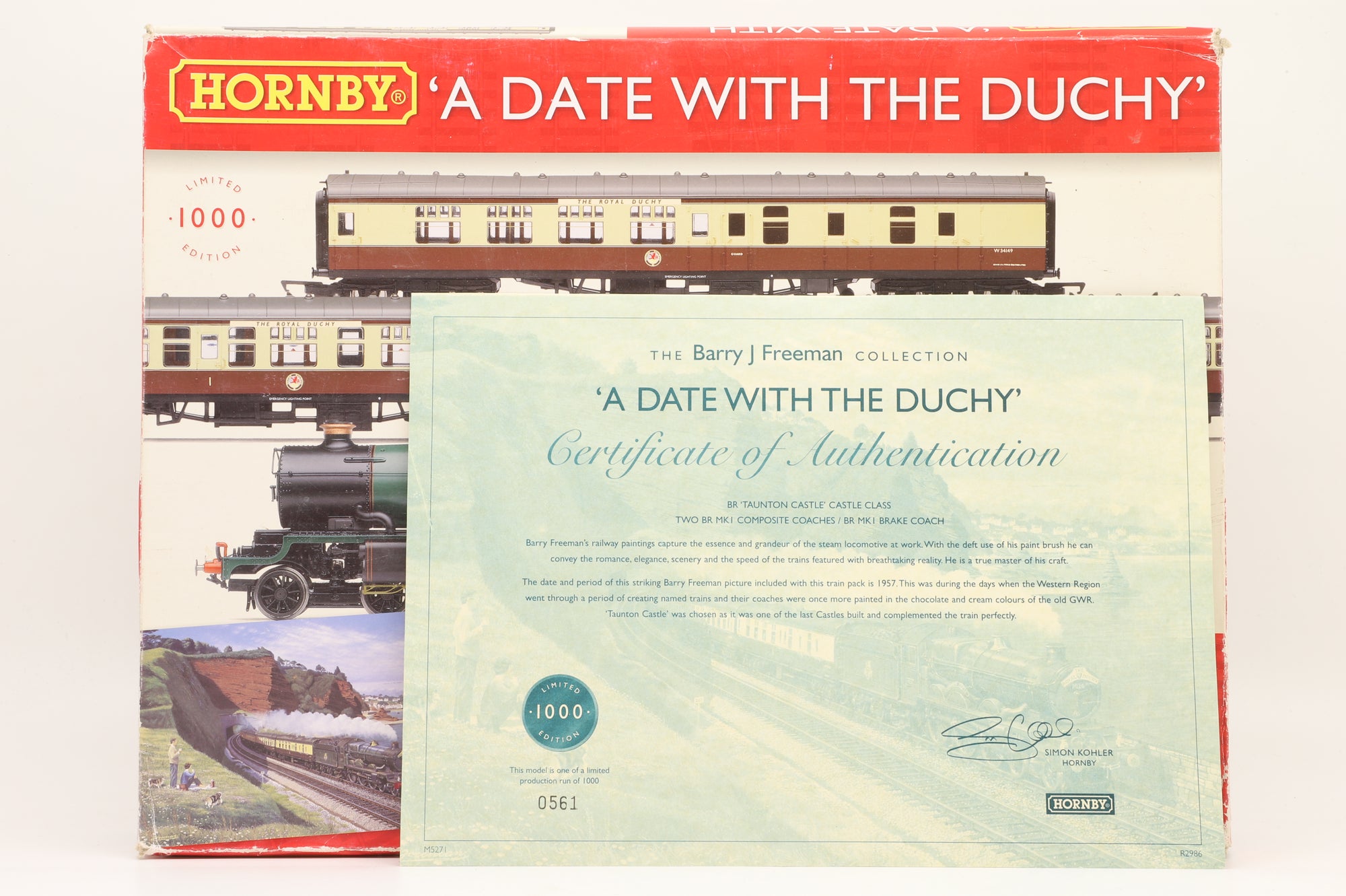 Hornby OO R2986 A Date With The Duchy Train Pack Ltd Ed 561/ 1000