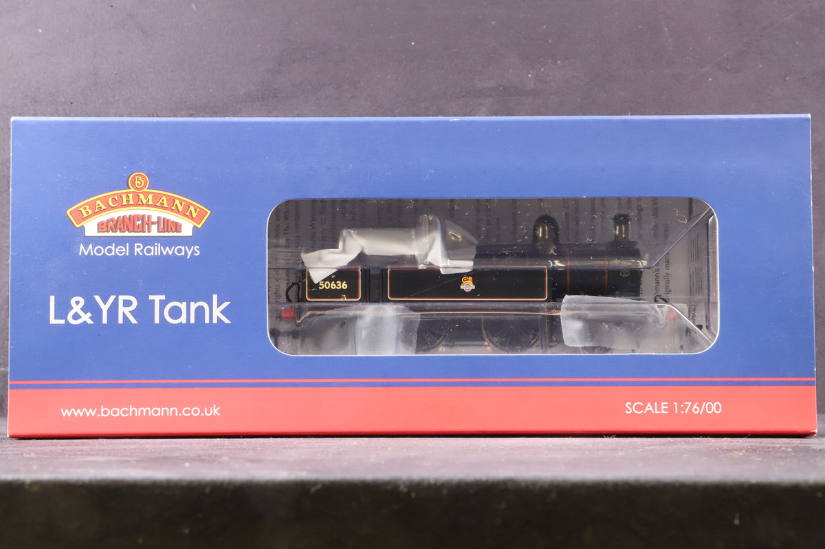 Bachmann OO 31-166 L&amp;YR 2-4-2 Tank &#39;50636&#39; BR Black E/C