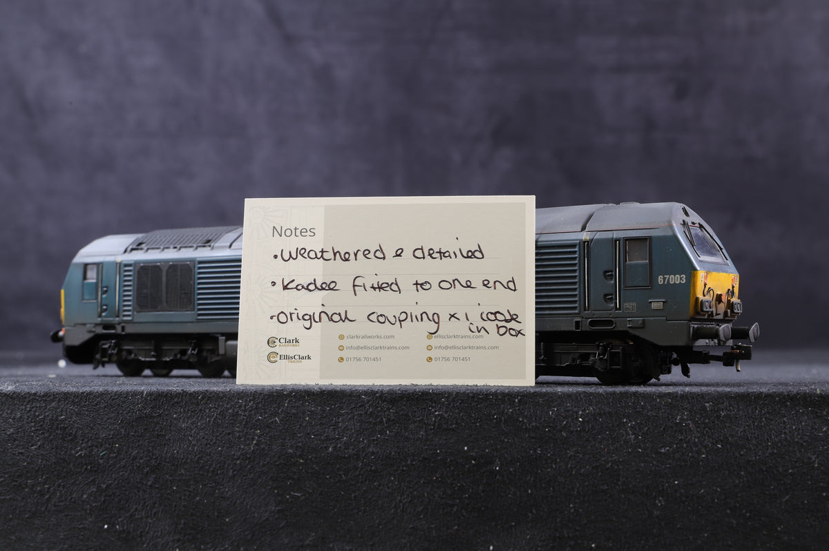 Hornby OO R3268 Arriva Trains Bo-Bo Diesel Electric Class 67 &#39;67003&#39;, Weathered