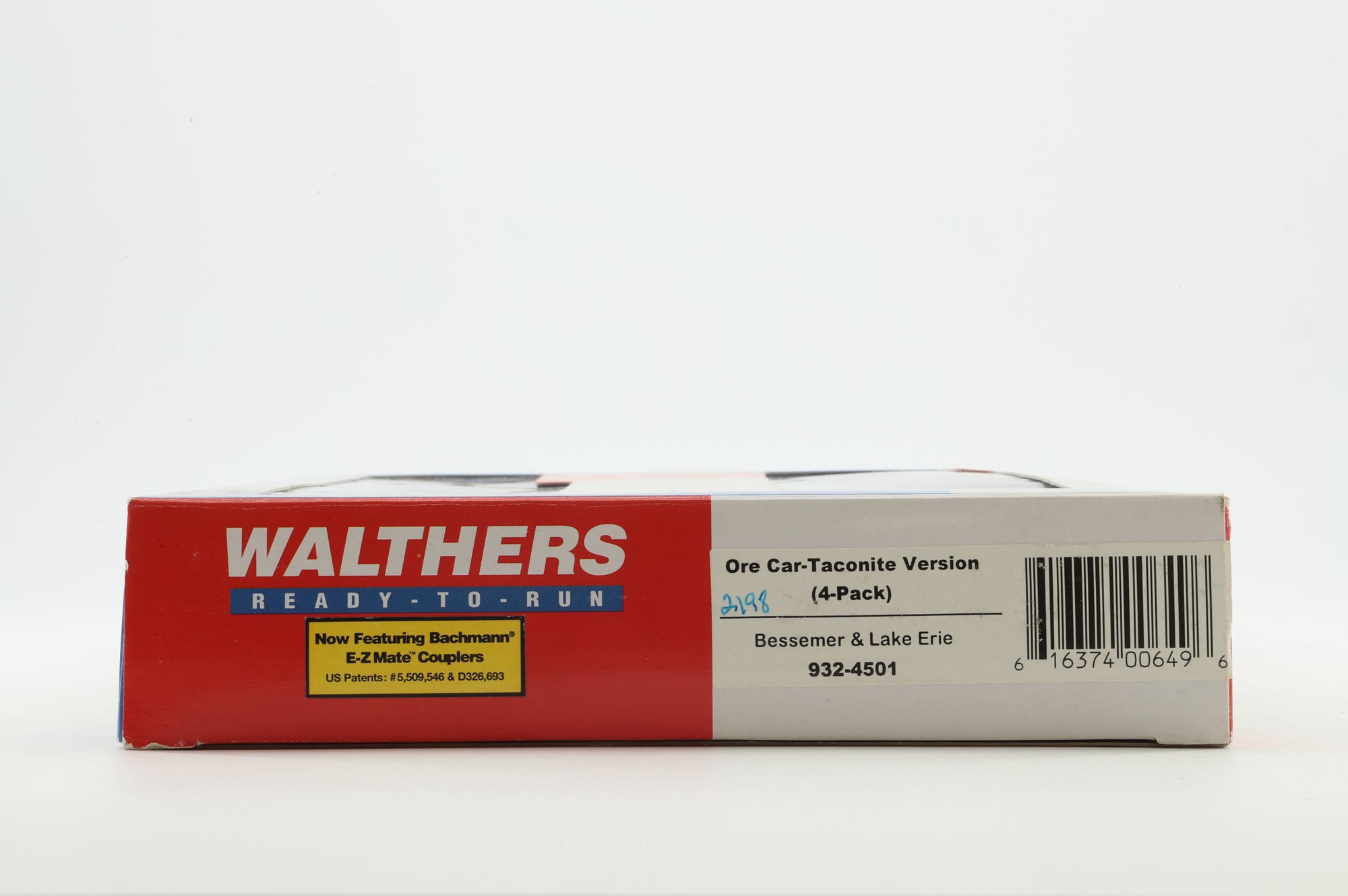 Walthers HO 932-4501 4-Pack of Taconite Ore Cars in B&LE Brown