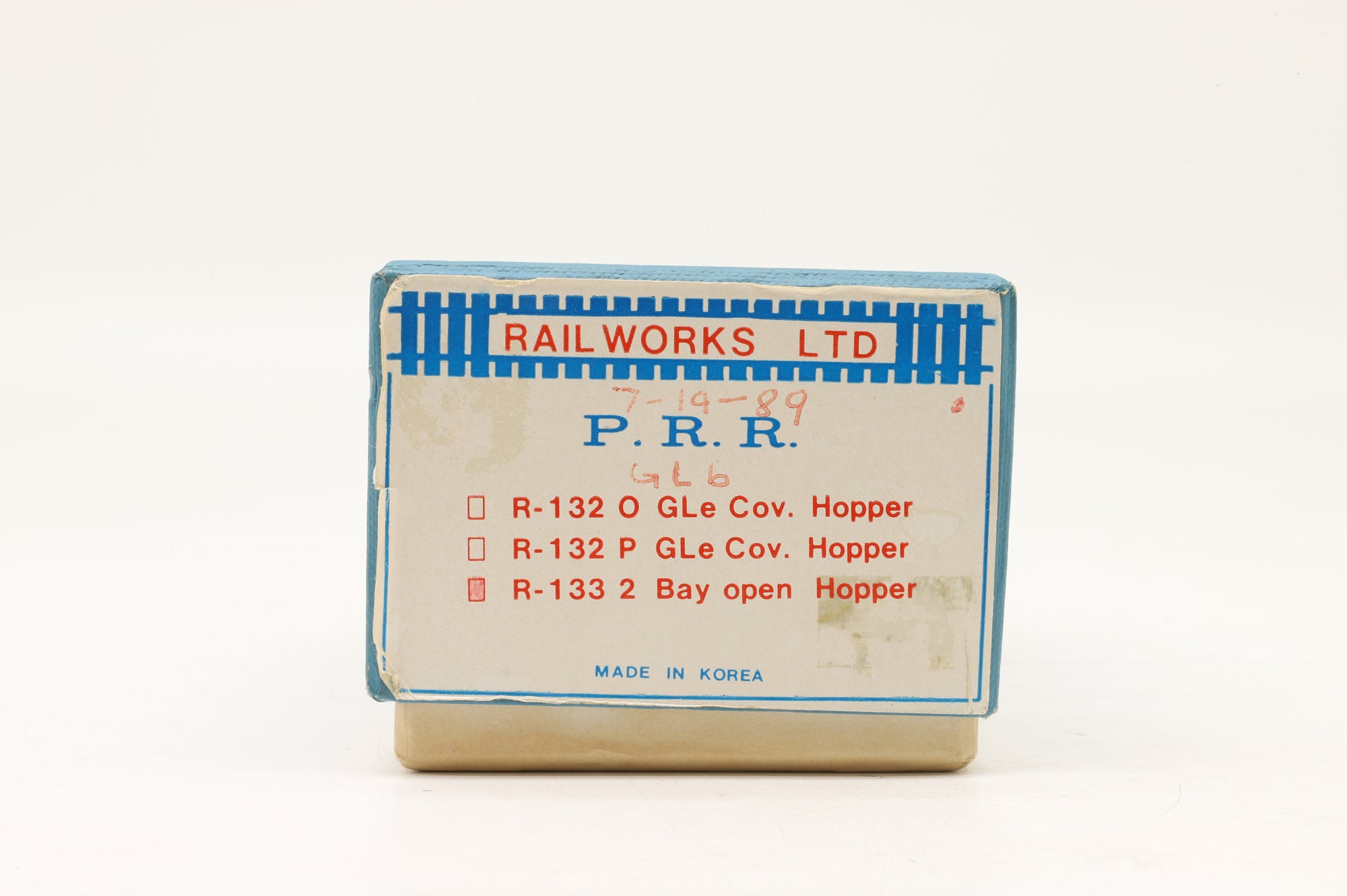 Rail Works Ltd HO Brass R-133 2-Bay Open Hopper – Unpainted Brass