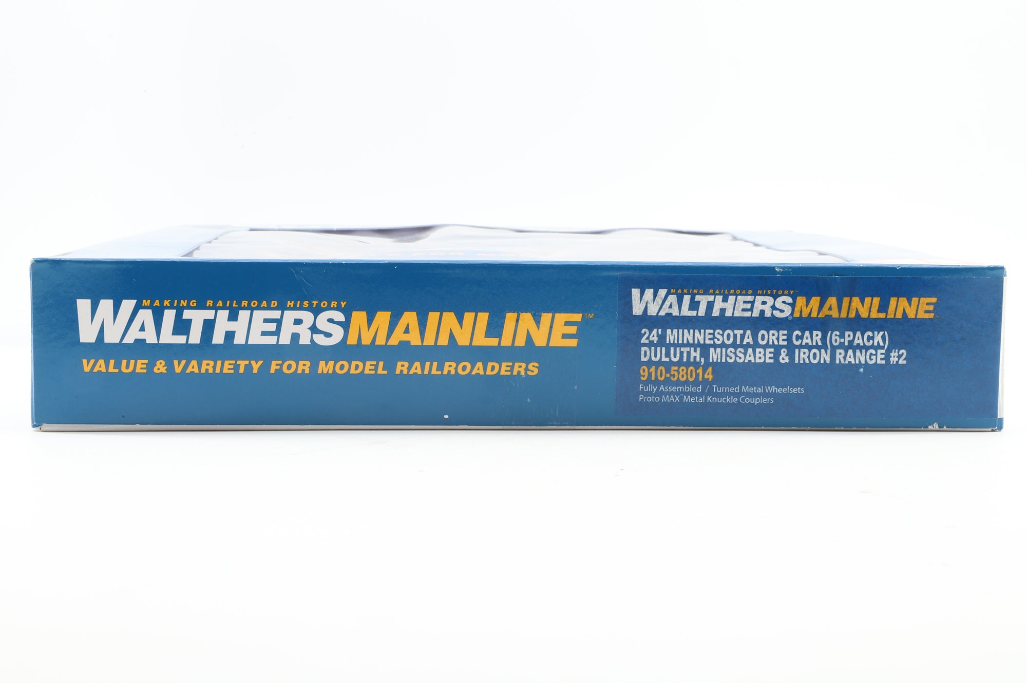 Walthers HO 910-58014 6-Pack of 24' Minnesota Ore Cars in DMIR Brown - Pro-Customised/Weathered