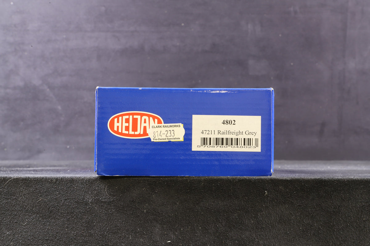 Heljan OO 4802 Class 47/0 &#39;47211&#39; Railfreight Grey Large logo &amp; Yellow cab ends