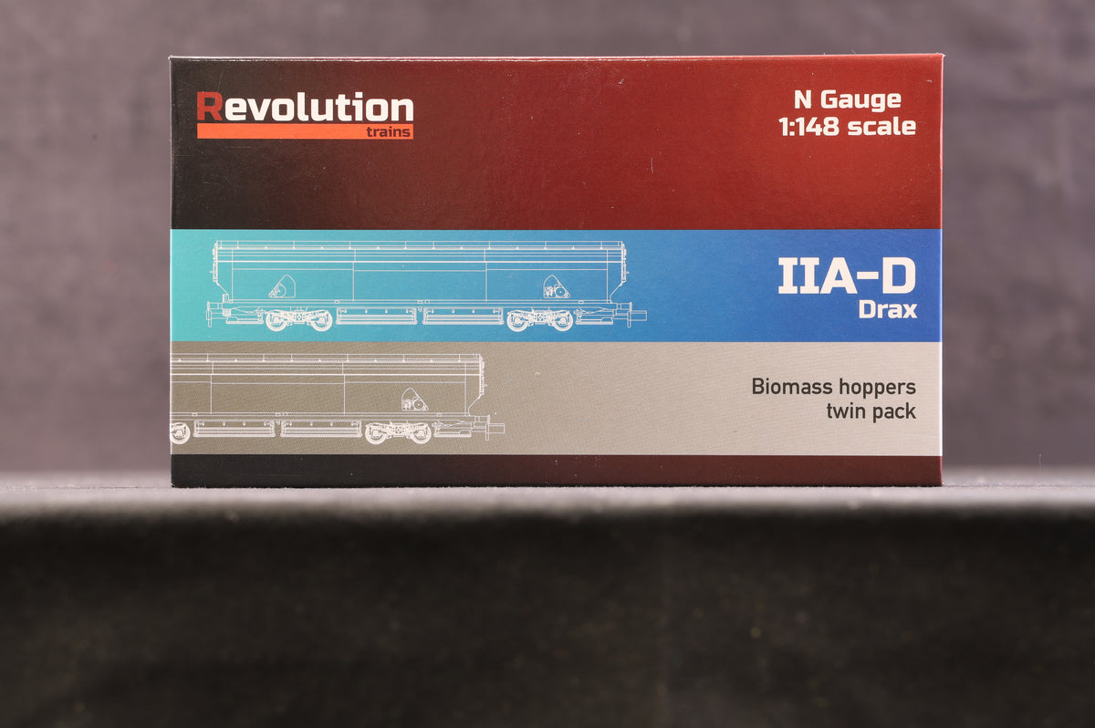 Revolution Trains N 211B IIA-D Drax Biomass Hoppers Twin Pack