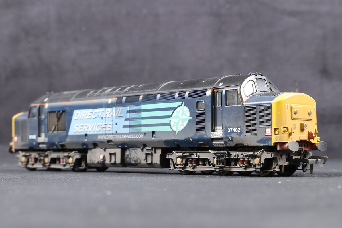 Bachmann OO 32-381M Class 37 &#39;37402&#39; DRS Compass, Olivias Trains Excl., Weathered