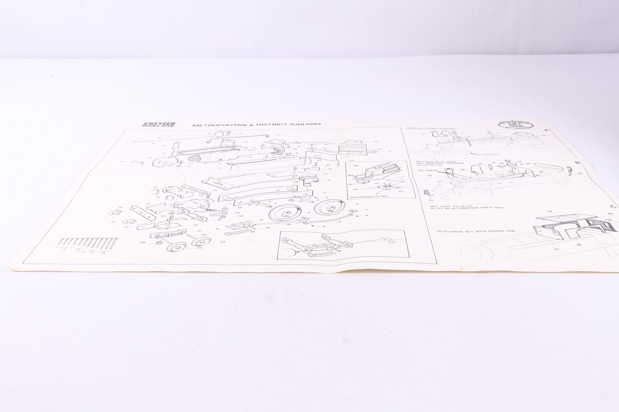 Milestones Kits OO ML4 Metropolitan Tank Kit