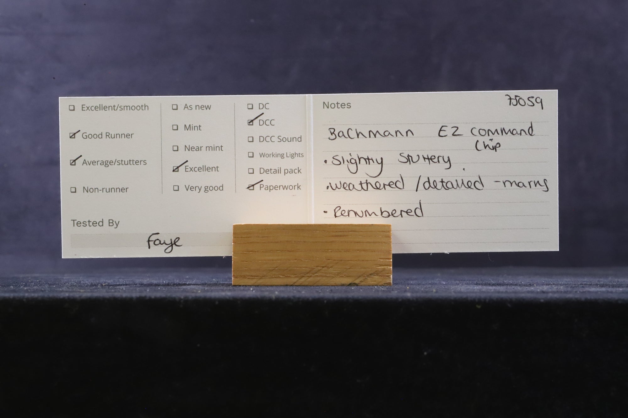 Hornby OO R2715 Standard Class 4MT '75059' BR Black L/C Weathered & Renumbered DCC Fitted