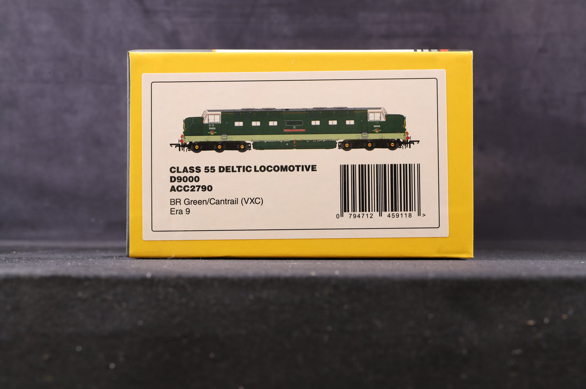 Accurascale OO ACC2790 Class 55 Deltic &#39;D9000&#39; BR Green Cantrail