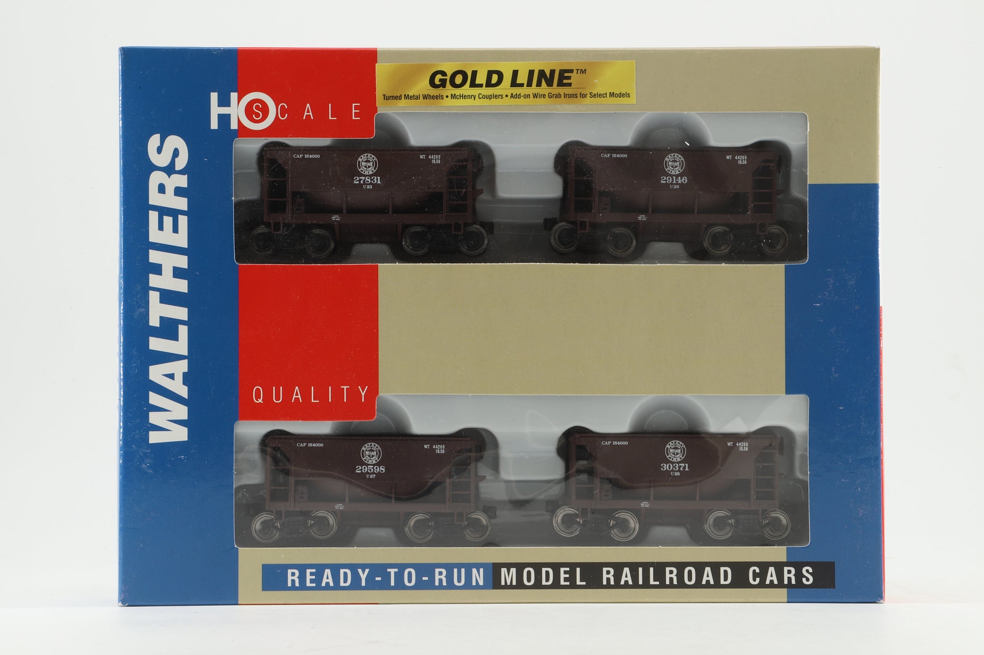 Walthers HO 932-4404 4-Pack of Ore Cars in DMIR Brown