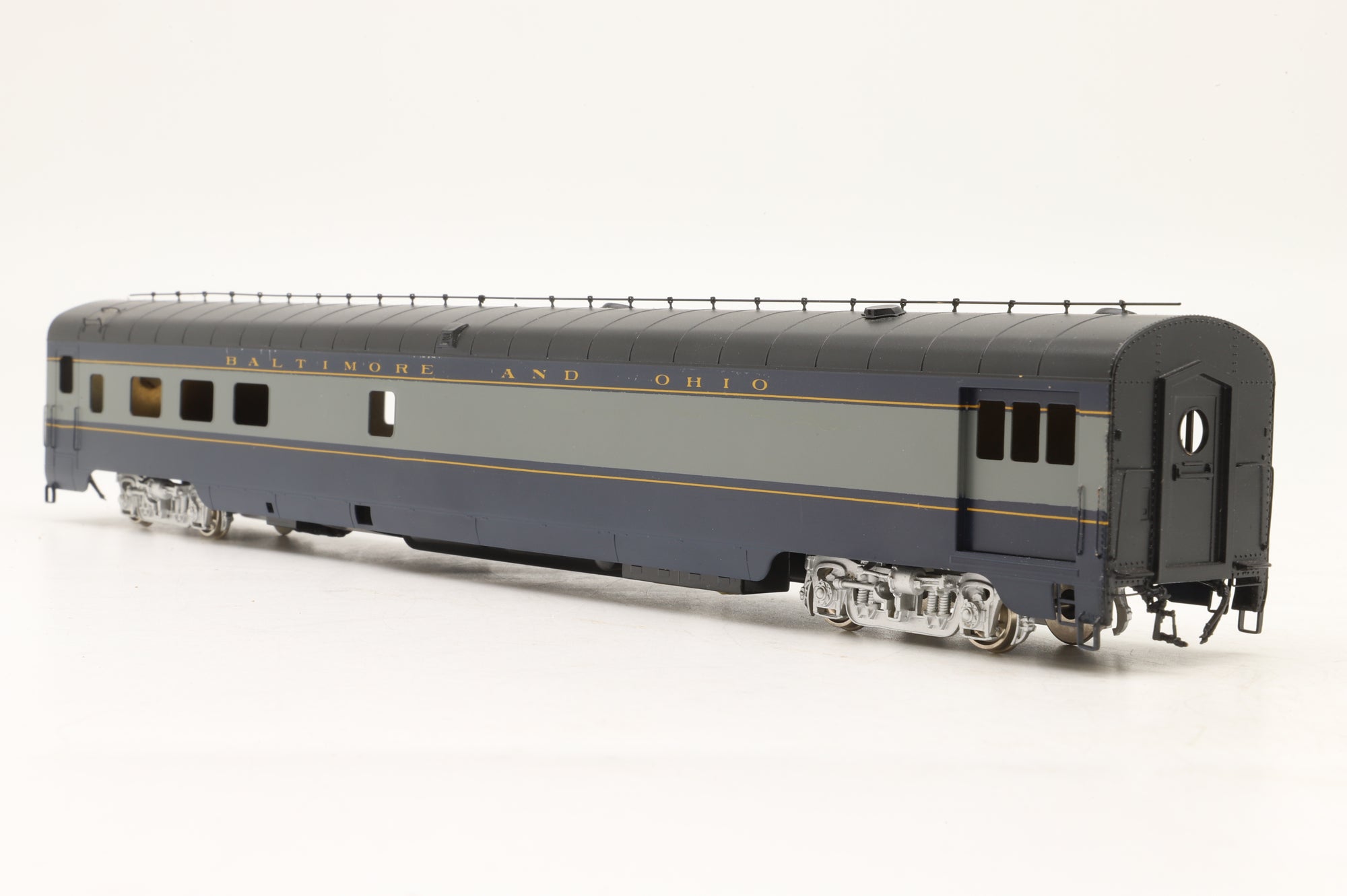 The Palace Car HO Brass B&O Baggage Car Factory Painted