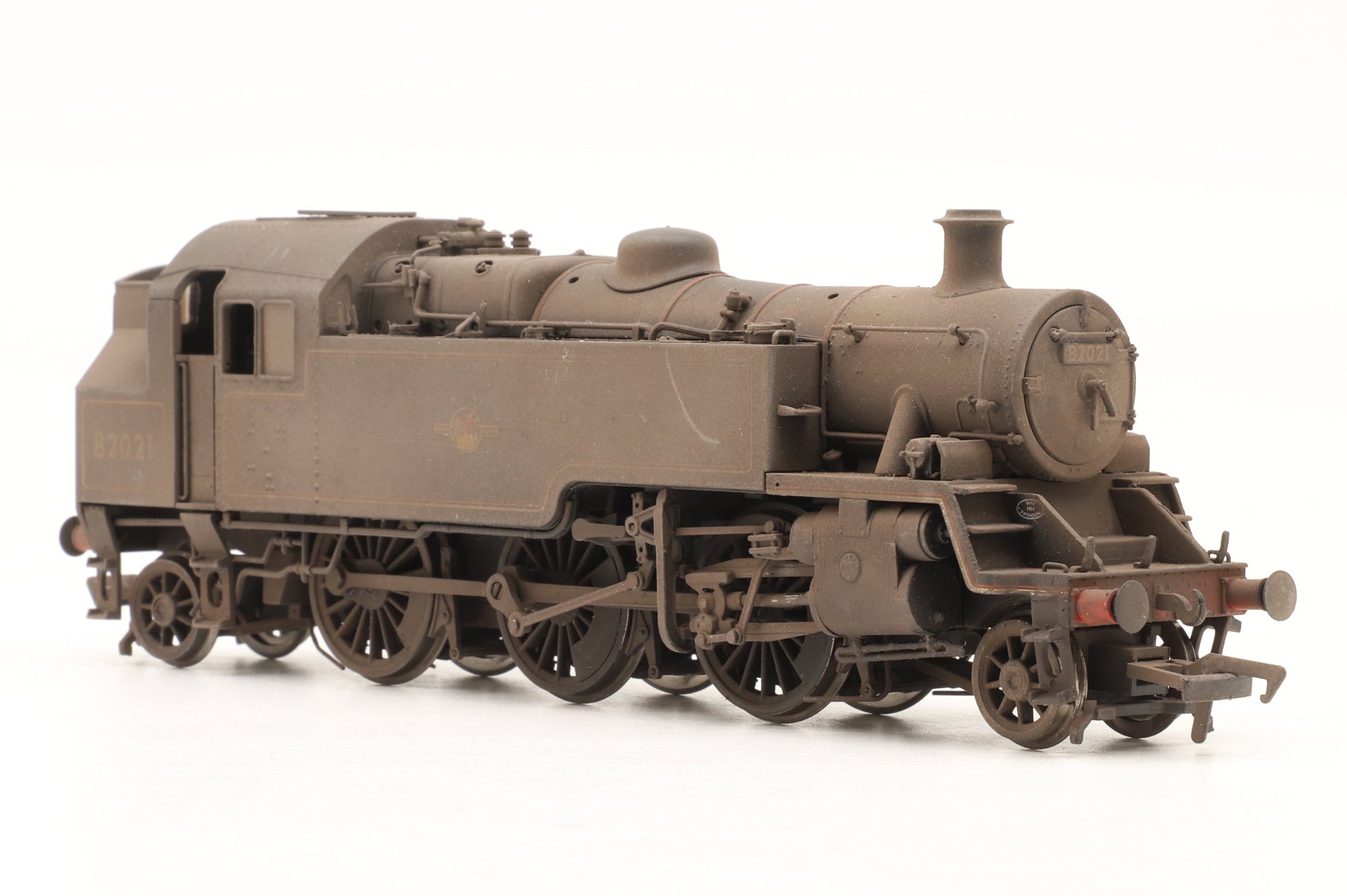 Bachmann OO 31-981 BR Standard Class 3MT '82021' BR Lined Black E/C Weathered