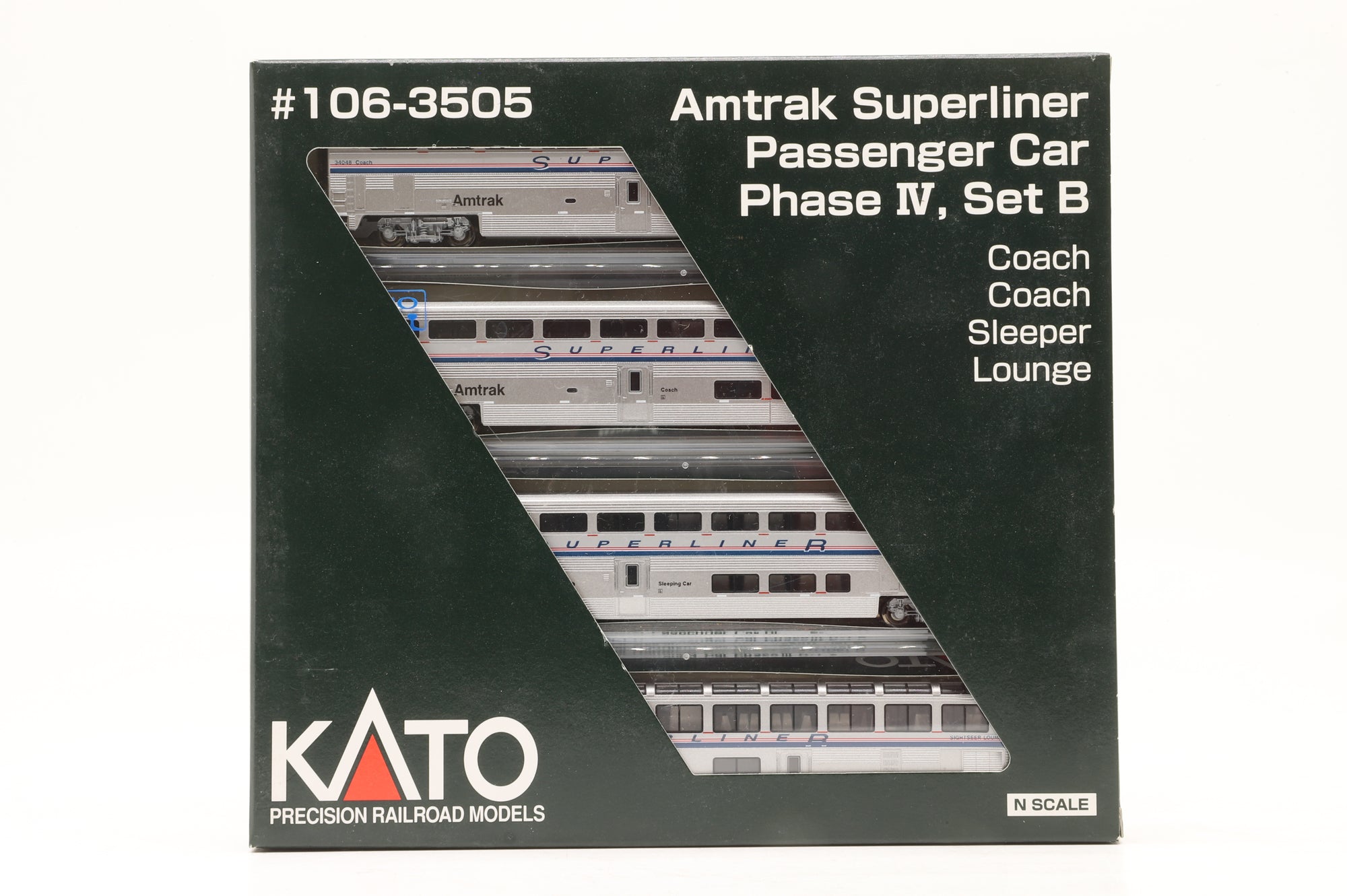 Kato N 106-3505 Amtrak Superliner Passenger Car Set B