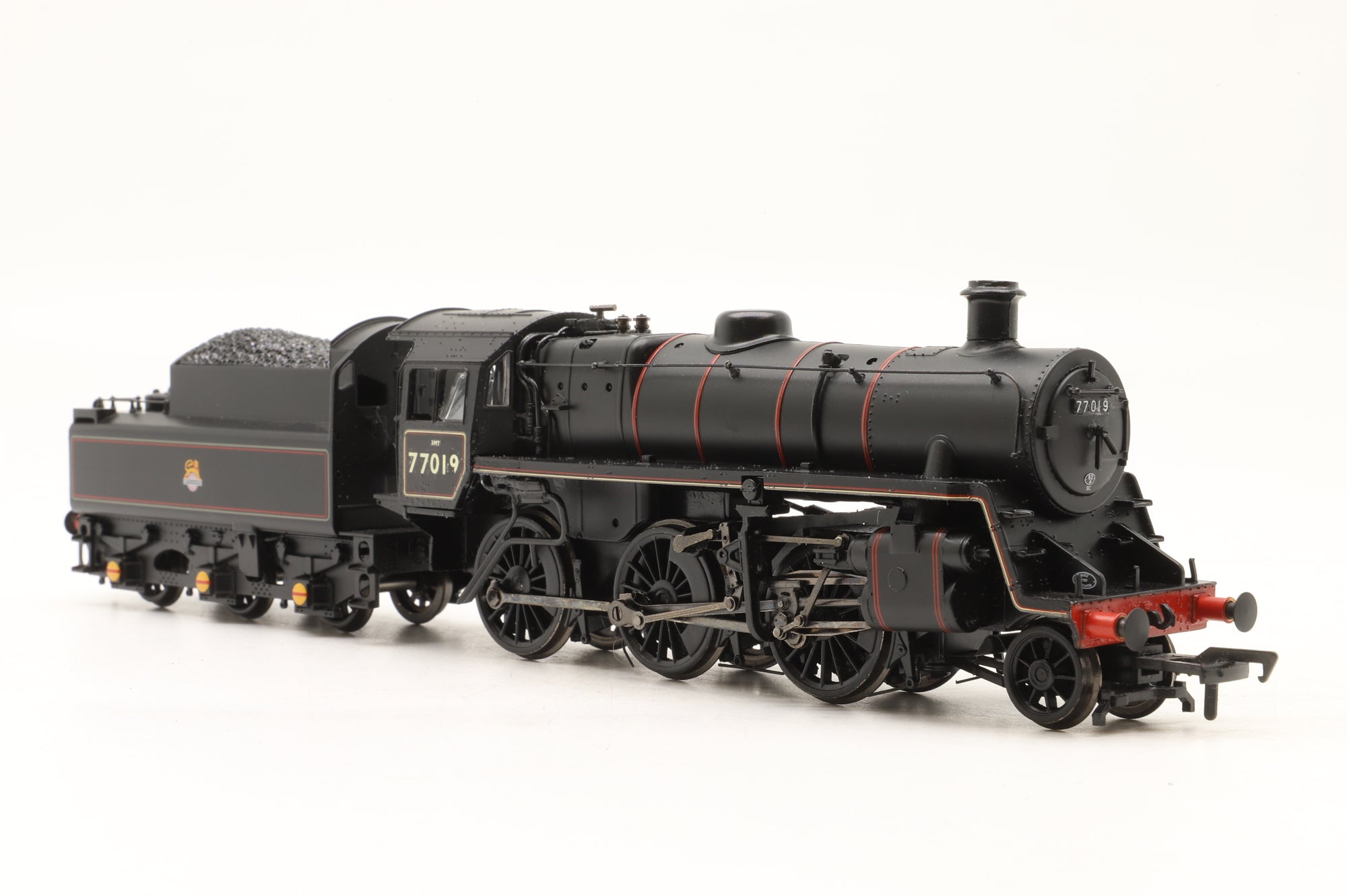 Bachmann OO 32-953DC Standard Class 3MT '77019' BR Lined Black L/C Renumbered DCC Fitted