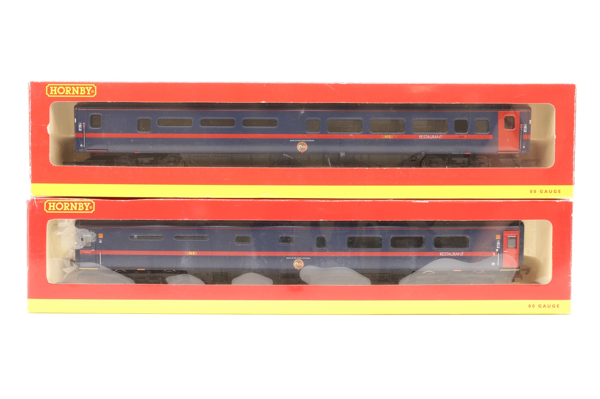 Hornby OO R4324/R4288 Rake of 2x GNER Mk3 Buffet/Restaurant Coaches