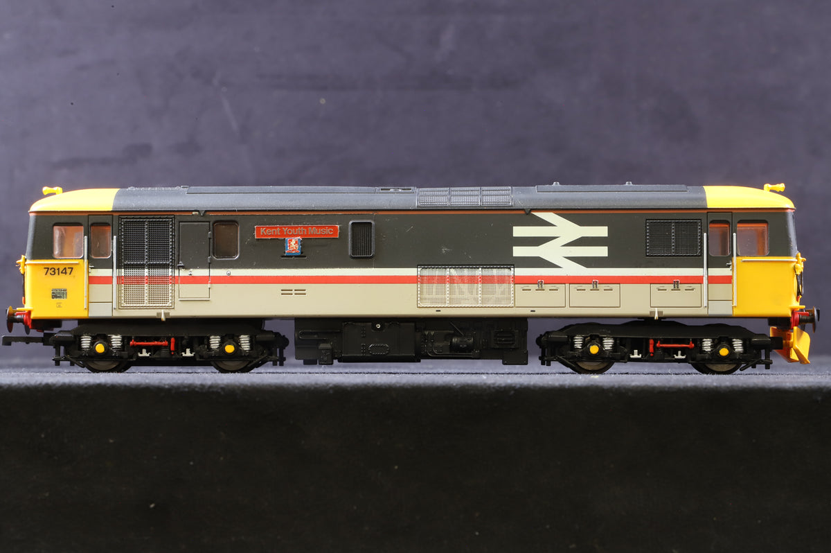 Hornby OO Class 73 &#39;73147&#39; Intercity Livery Kent Youth Music, Repainted, Renamed &amp; Numbered.
