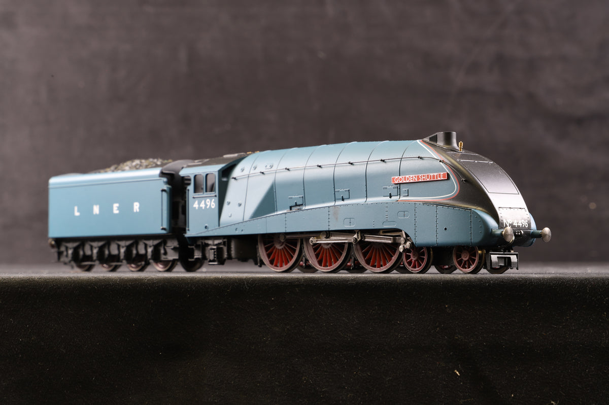 Hornby Railroad OO R2784 Class A4 &#39;4496&#39; &#39;Golden Shuttle&#39; LNER Garter Blue, DCC Fitted