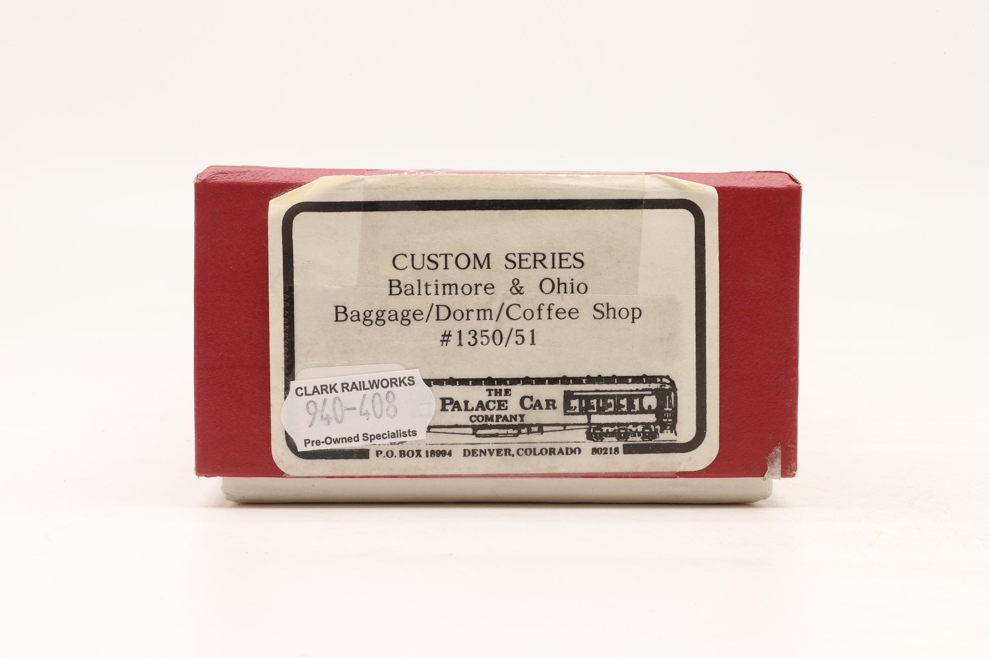 The Palace Car HO Brass B&O Baggage Car Factory Painted