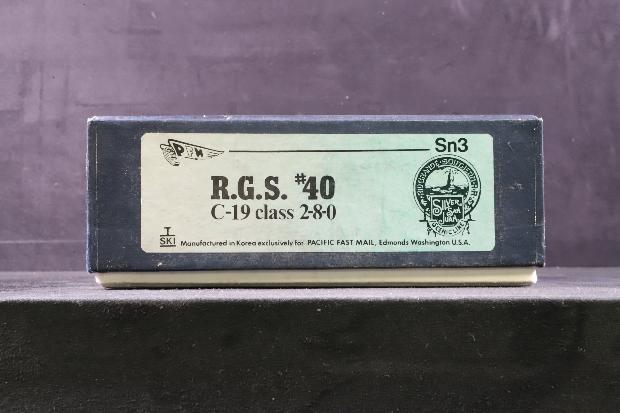 PFM Sn3 R.G.S 40 C-19 Class 2-8-0 Unpainted