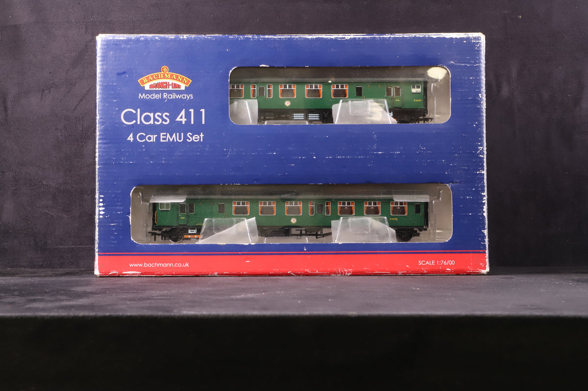 Bachmann OO 31-426A 4CEP EMU 7126 Late SR Multiple Unit Green With Yellow Waning Panels