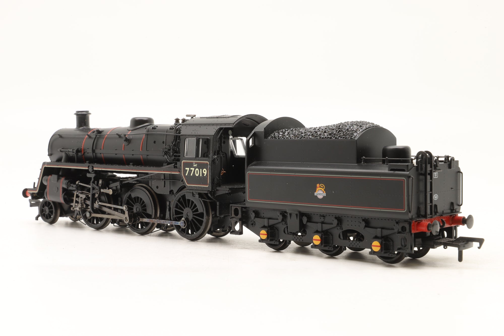 Bachmann OO 32-953DC Standard Class 3MT '77019' BR Lined Black L/C Renumbered DCC Fitted