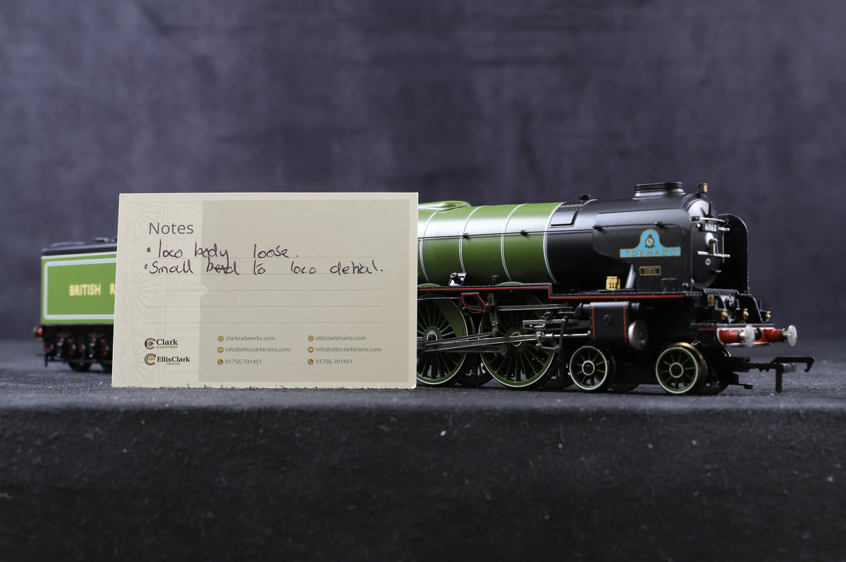 Bachmann OO 32-550A Class A1 &#39;60163&#39; &#39;Tornado&#39; British Railways Apple Green, DCC Fitted