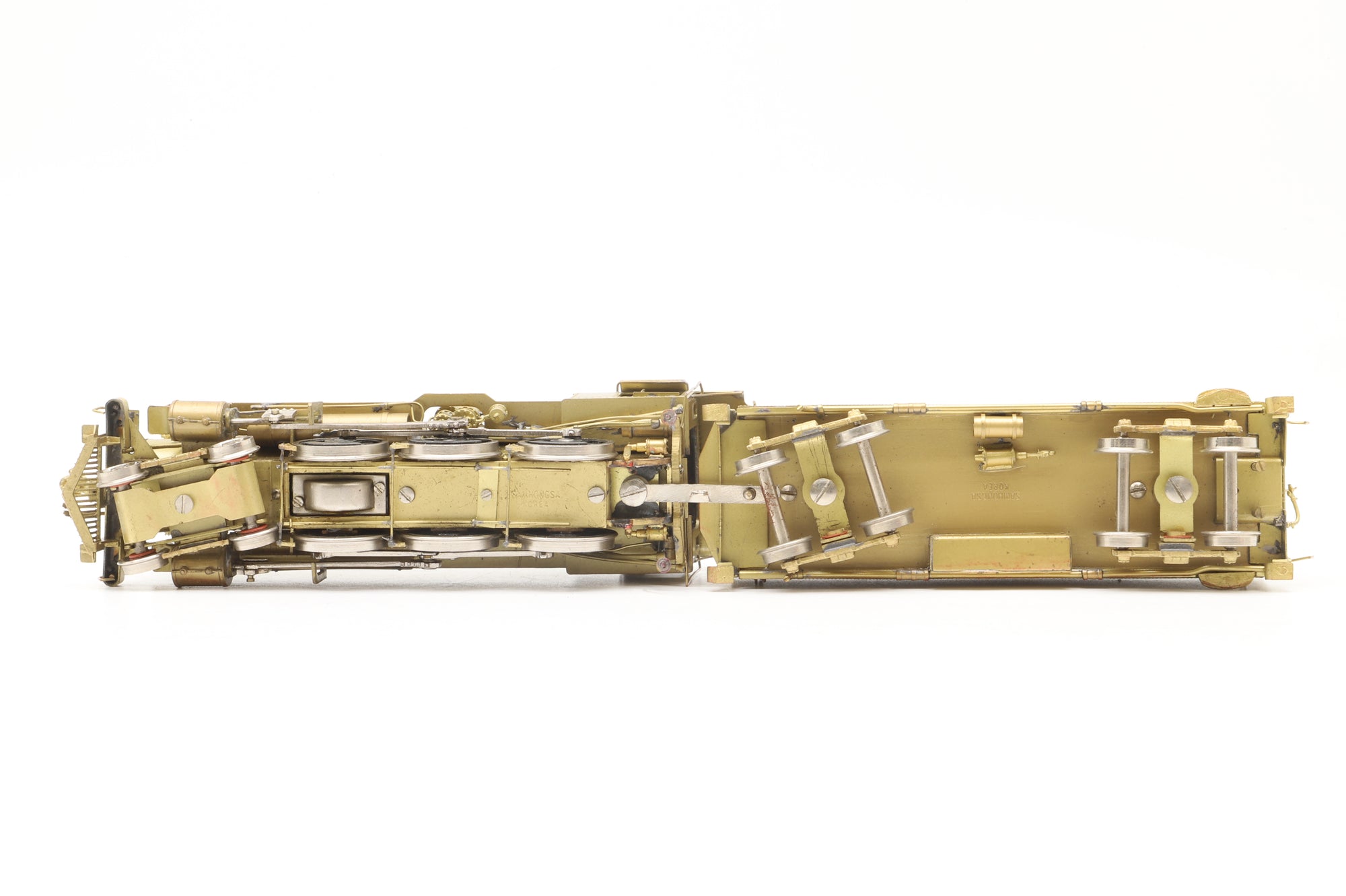 Westside Model Co/Samhongsa HO Brass Southern Pacific Fire Train, Plain Brass
