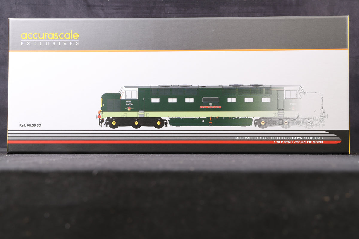 Accurascale OO ACC2796DCC Class 55 Deltic &#39;D9000&#39; BR Green/ Cantrail, DCC Sound