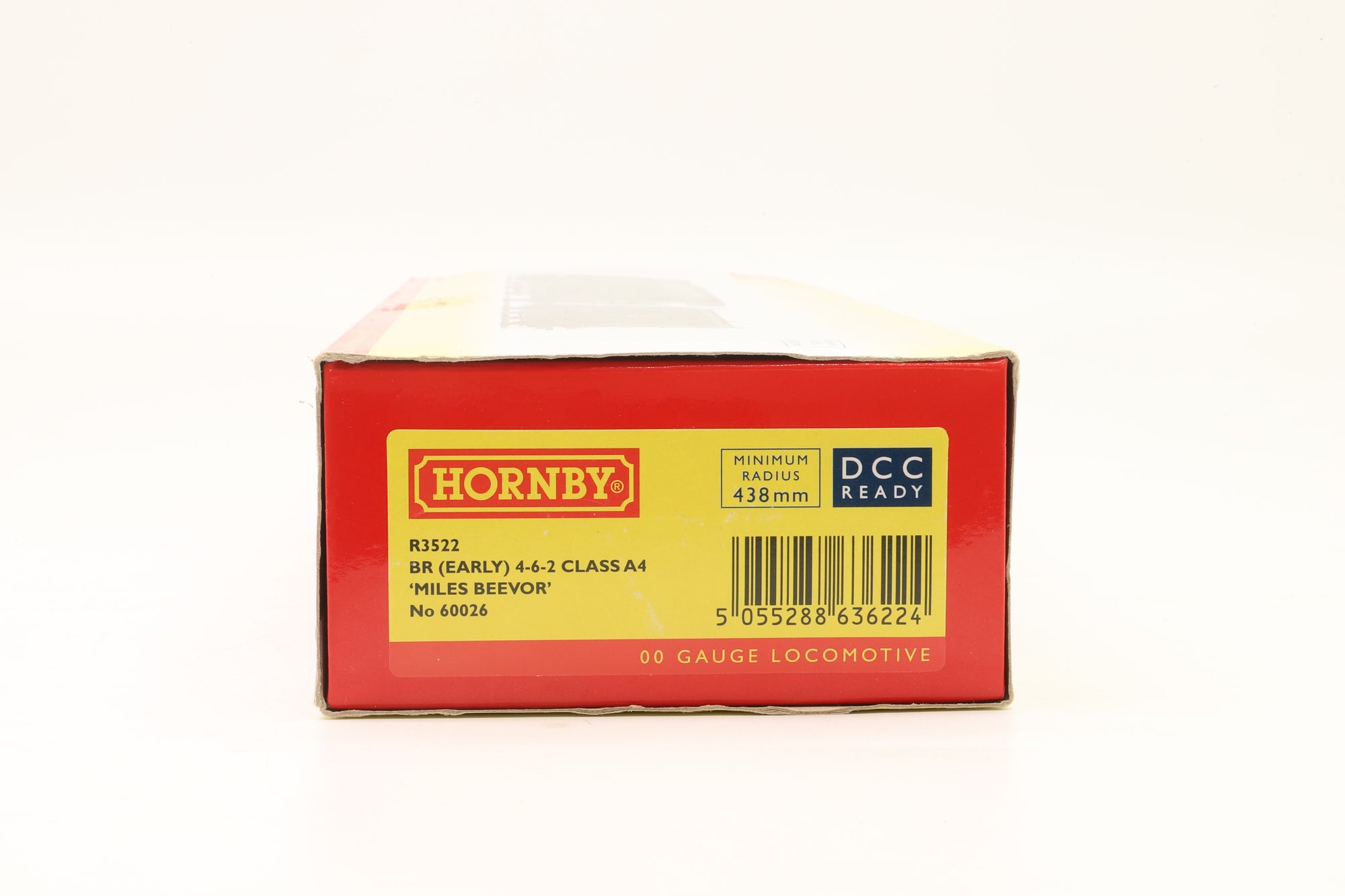 Hornby OO R3522 Class A4 '60026' 'Mile Beevor' BR Lined Green E/C Weathered DCC Sound