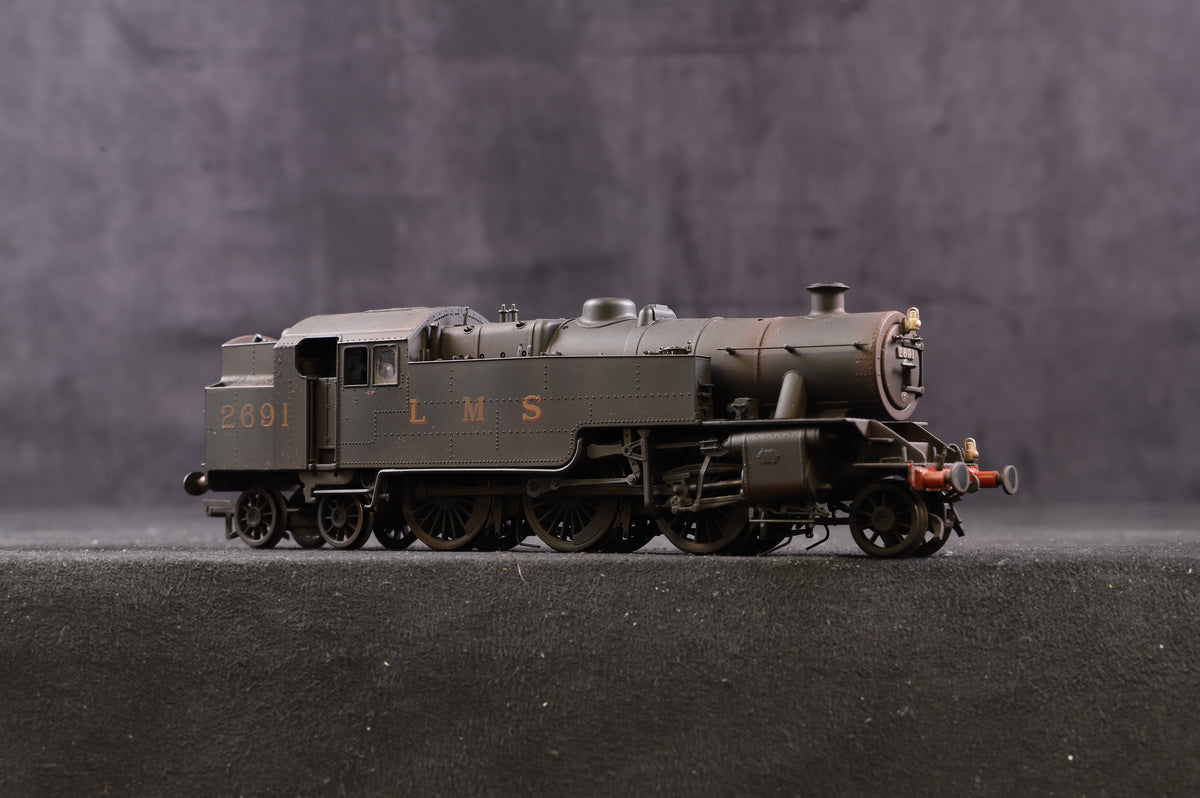 Bachmann OO 32-875 Fairburn Tank &#39;2691&#39; LMS Black Weathered, DCC Fitted