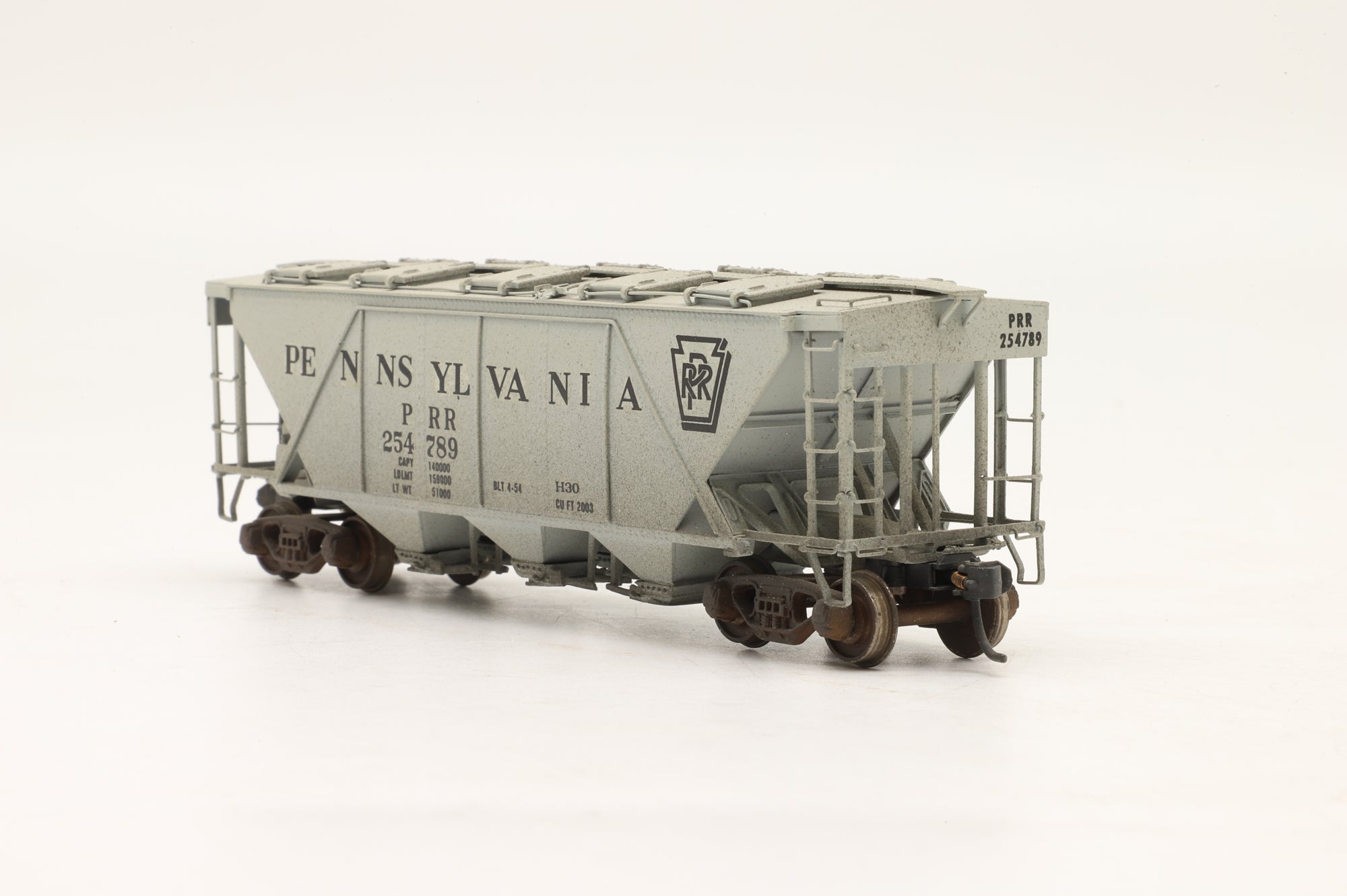 Oriental Limited HO Brass PRR H30 Covered Hopper Wagon Weathered Custom Painted