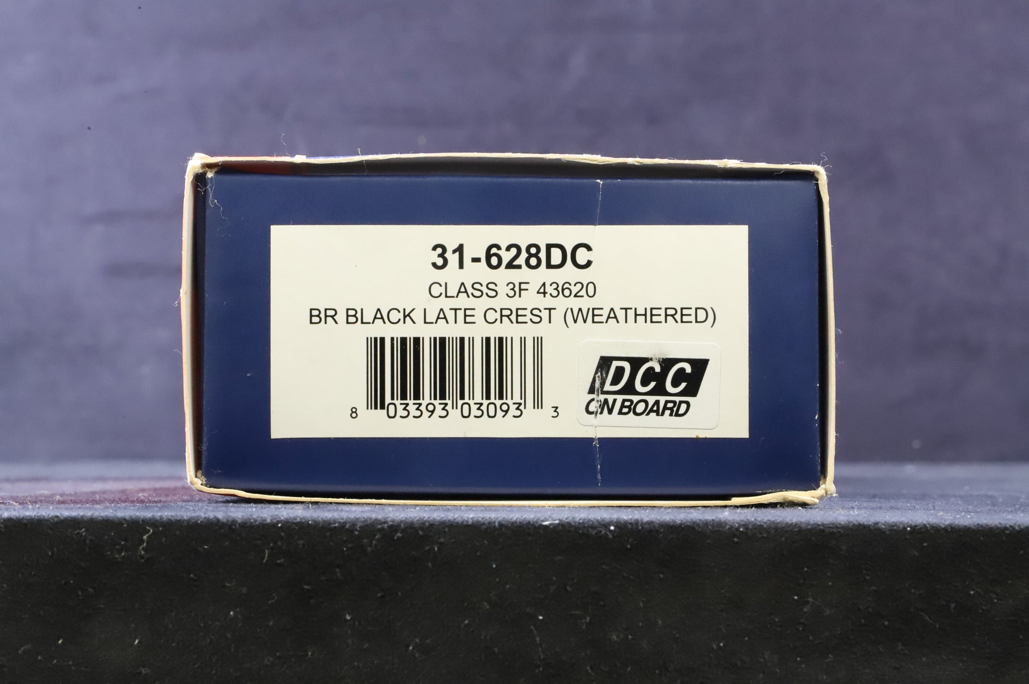 Bachmann OO 31-628DC Class 3F 43620 in BR Black w/ Late Crests - Weathered