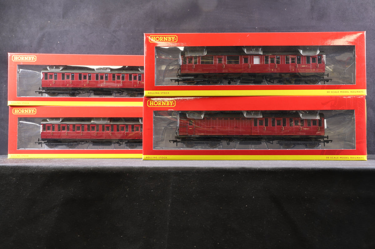 Hornby OO Rake of 4 BR Gresley Suburban Coaches, Inc. R4519, 20, 21 &amp; 22