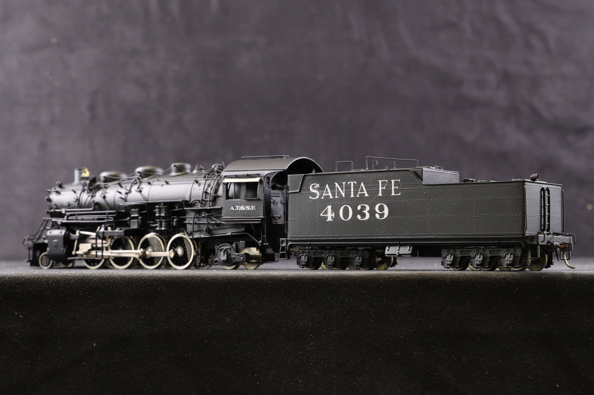 Sunset Models HO Brass 2-8-2 4000 Class &#39;4039&#39; Santa Fe AT&amp;SF Steam Locomotive