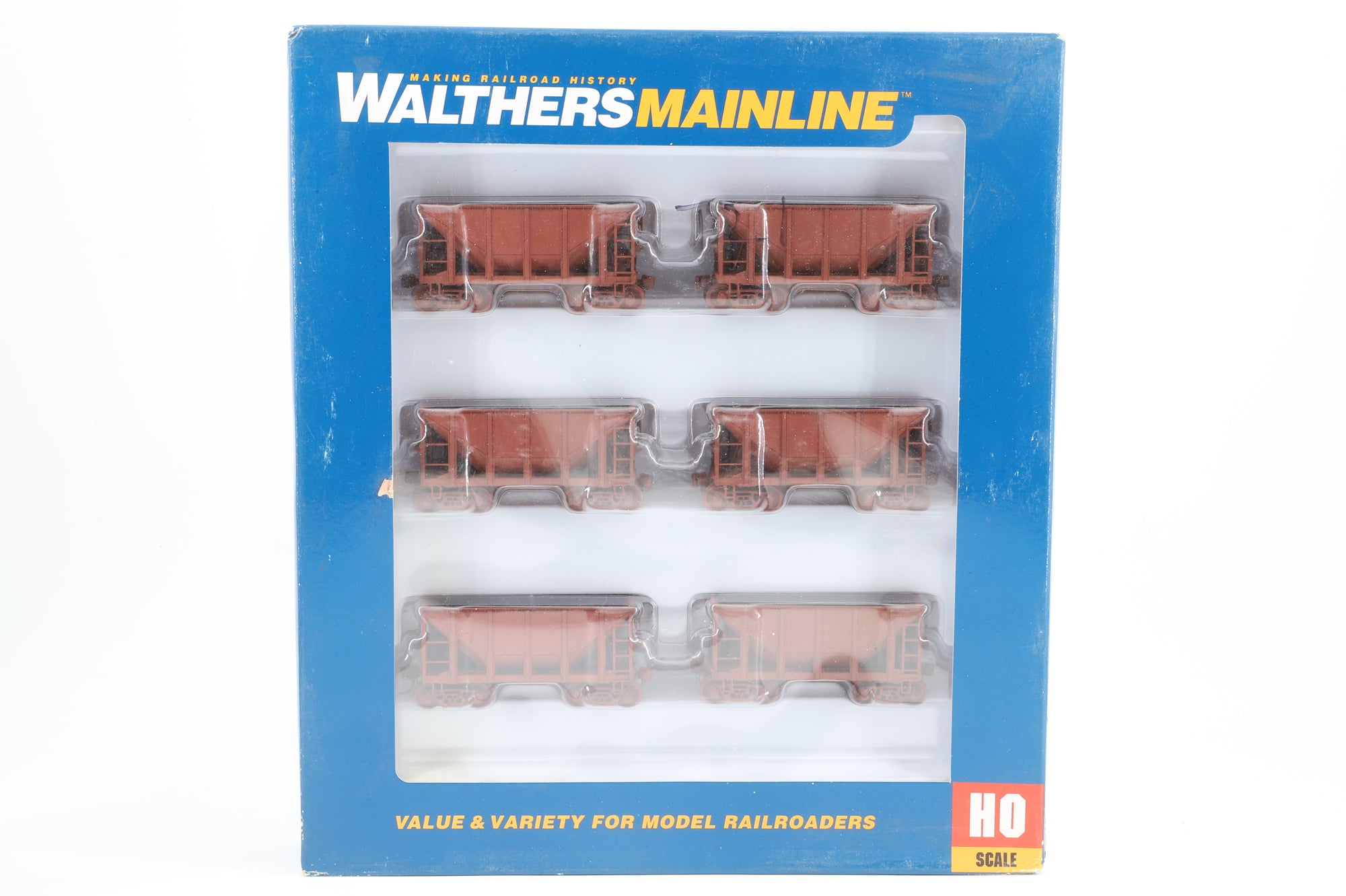Walthers HO 910-58009 6-Pack of 24' Minnesota Ore Cars in Plain Brown - Pro-Customised