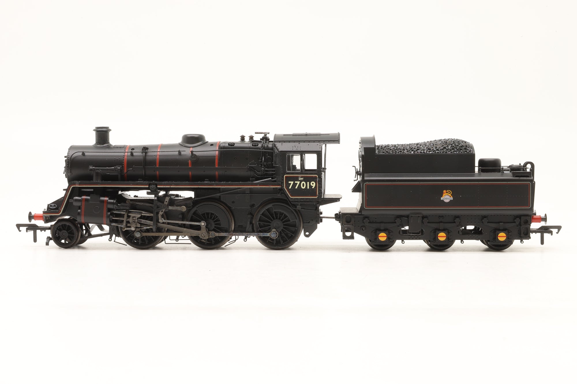 Bachmann OO 32-953DC Standard Class 3MT '77019' BR Lined Black L/C Renumbered DCC Fitted
