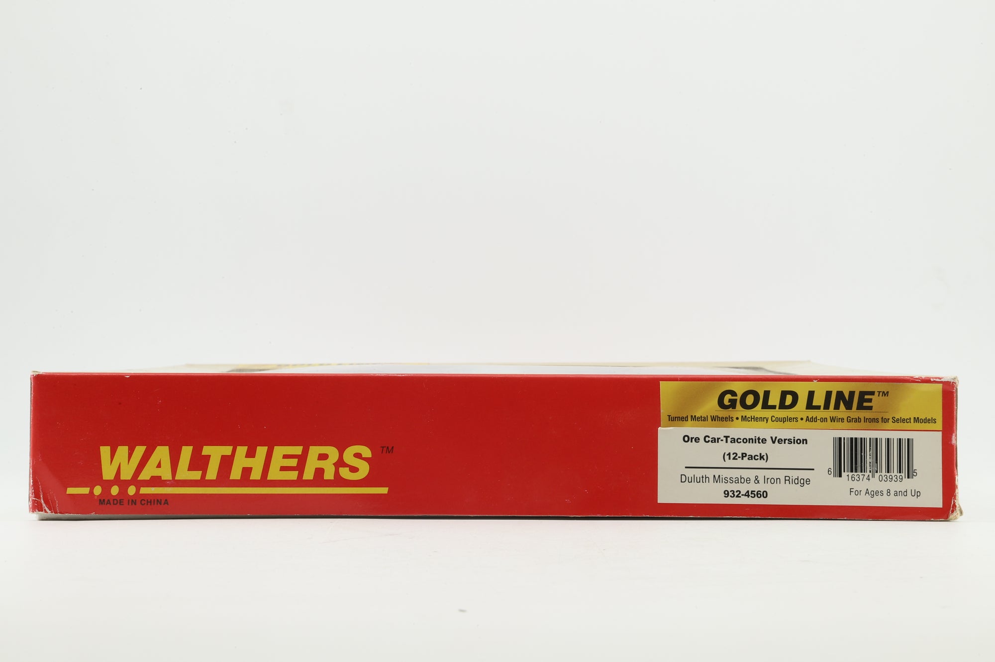 Walthers HO 932-4560 12-Pack of Taconite Ore Cars in DMIR Brown/Yellow