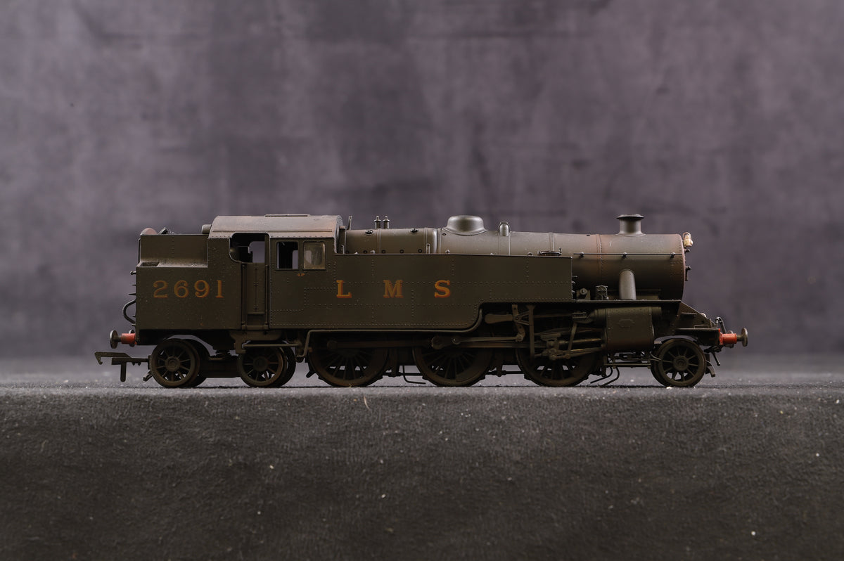 Bachmann OO 32-875 Fairburn Tank &#39;2691&#39; LMS Black Weathered, DCC Fitted