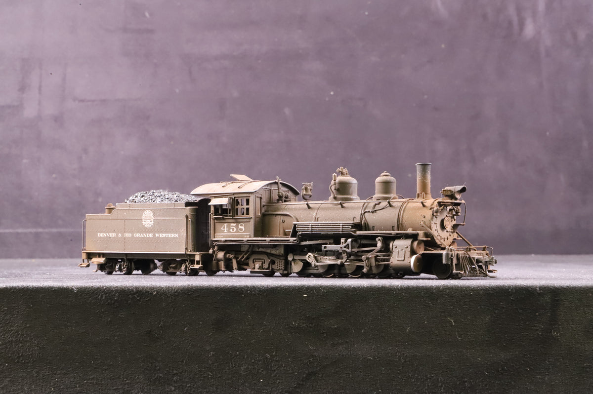 Blackstone Models HOn3 K-27 Class 2-8-2 Denver &amp; Rio Grande Western &#39;458&#39; Weathered DCC Sound