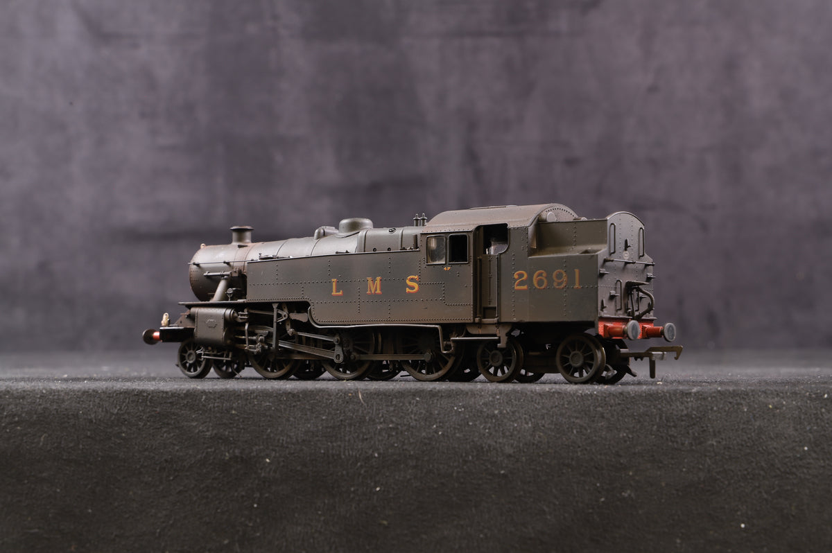 Bachmann OO 32-875 Fairburn Tank &#39;2691&#39; LMS Black Weathered, DCC Fitted