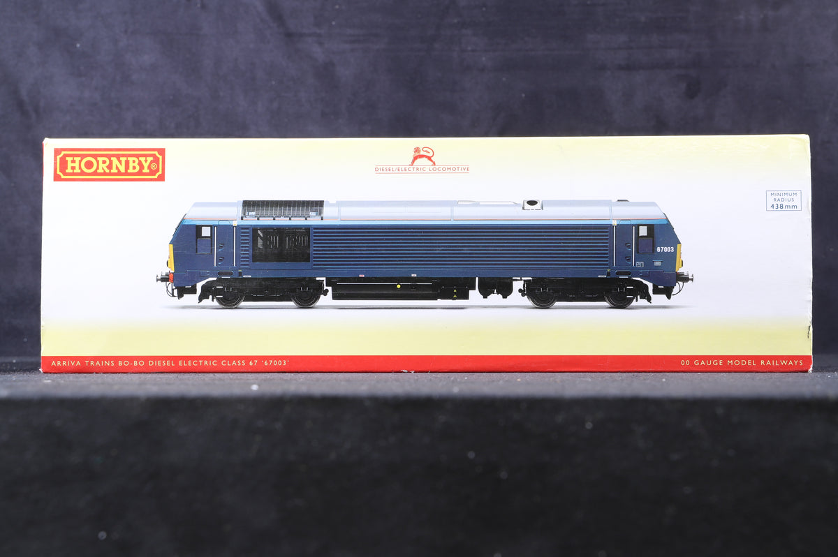 Hornby OO R3268 Arriva Trains Bo-Bo Diesel Electric Class 67 &#39;67003&#39;, Weathered