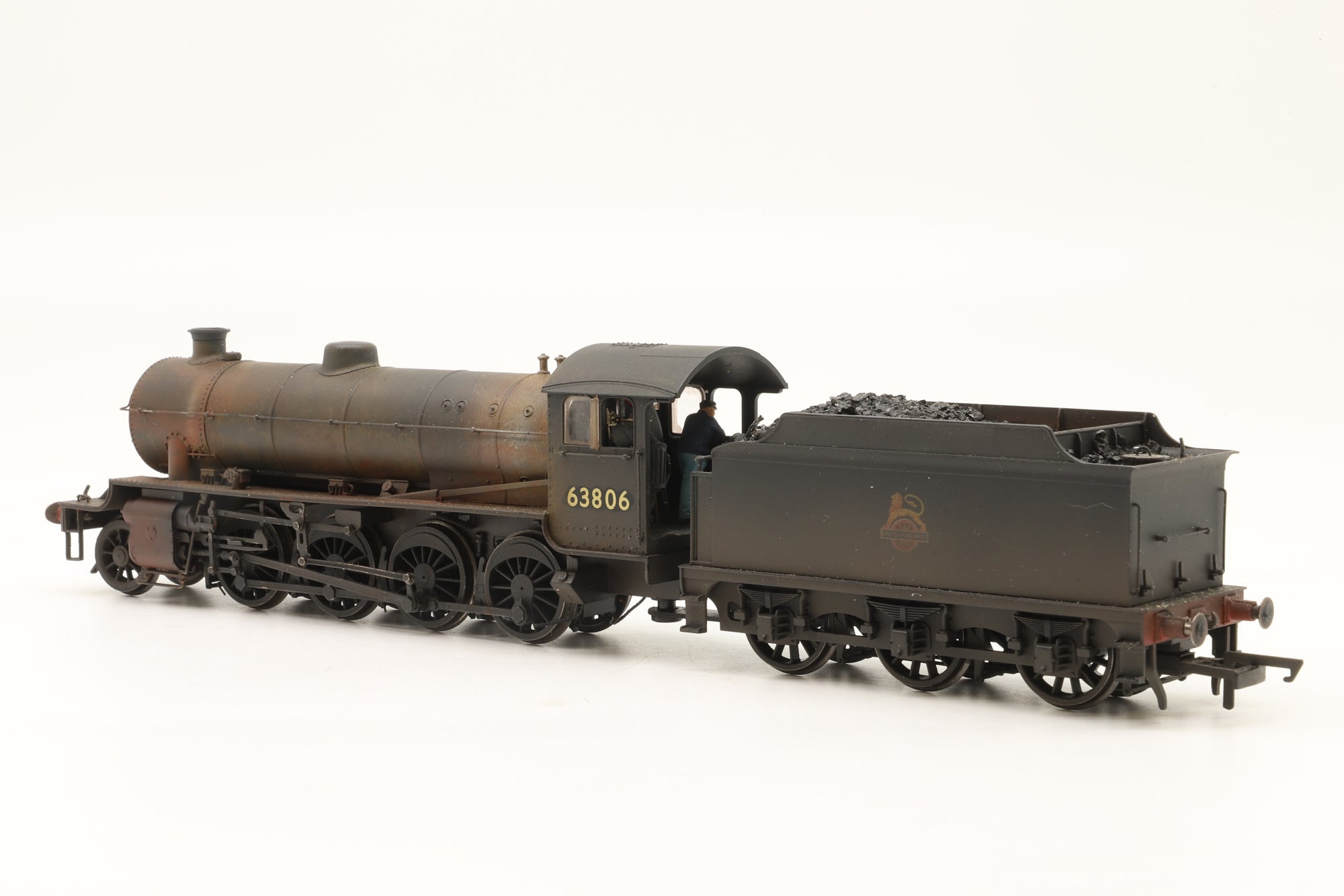 Hornby OO R3730 Thompson Class O1 '63806' BR Black E/C Weathered DCC Sound