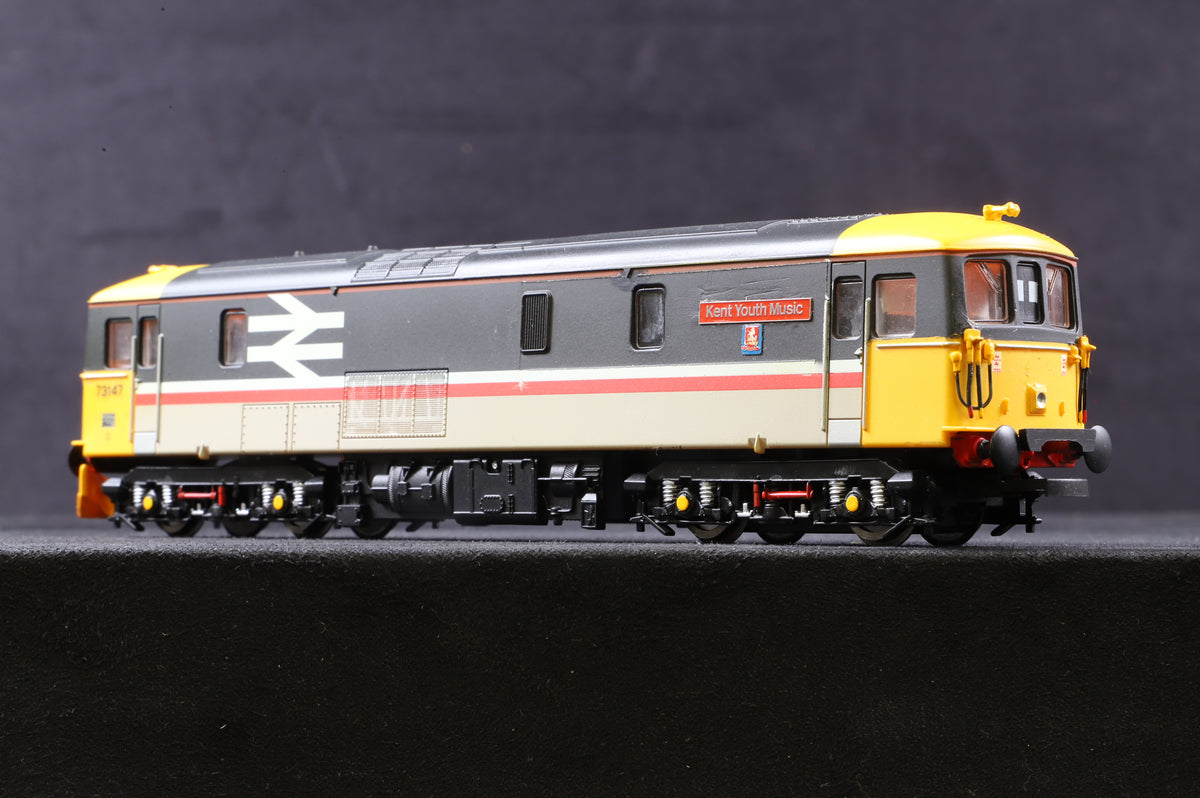 Hornby OO Class 73 &#39;73147&#39; Intercity Livery Kent Youth Music, Repainted, Renamed &amp; Numbered.